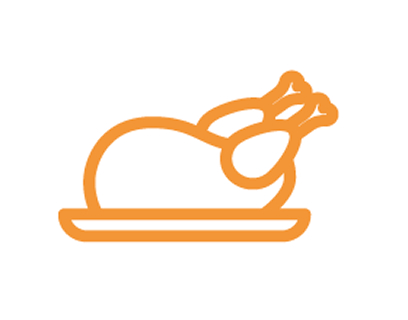 Roasted chicken icon