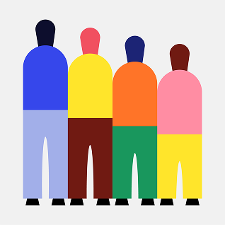 multicolored people